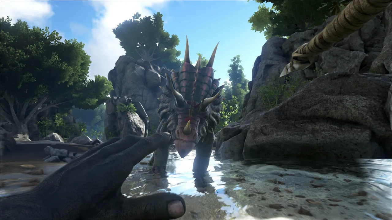 A scene from ARK: Survival Evolved