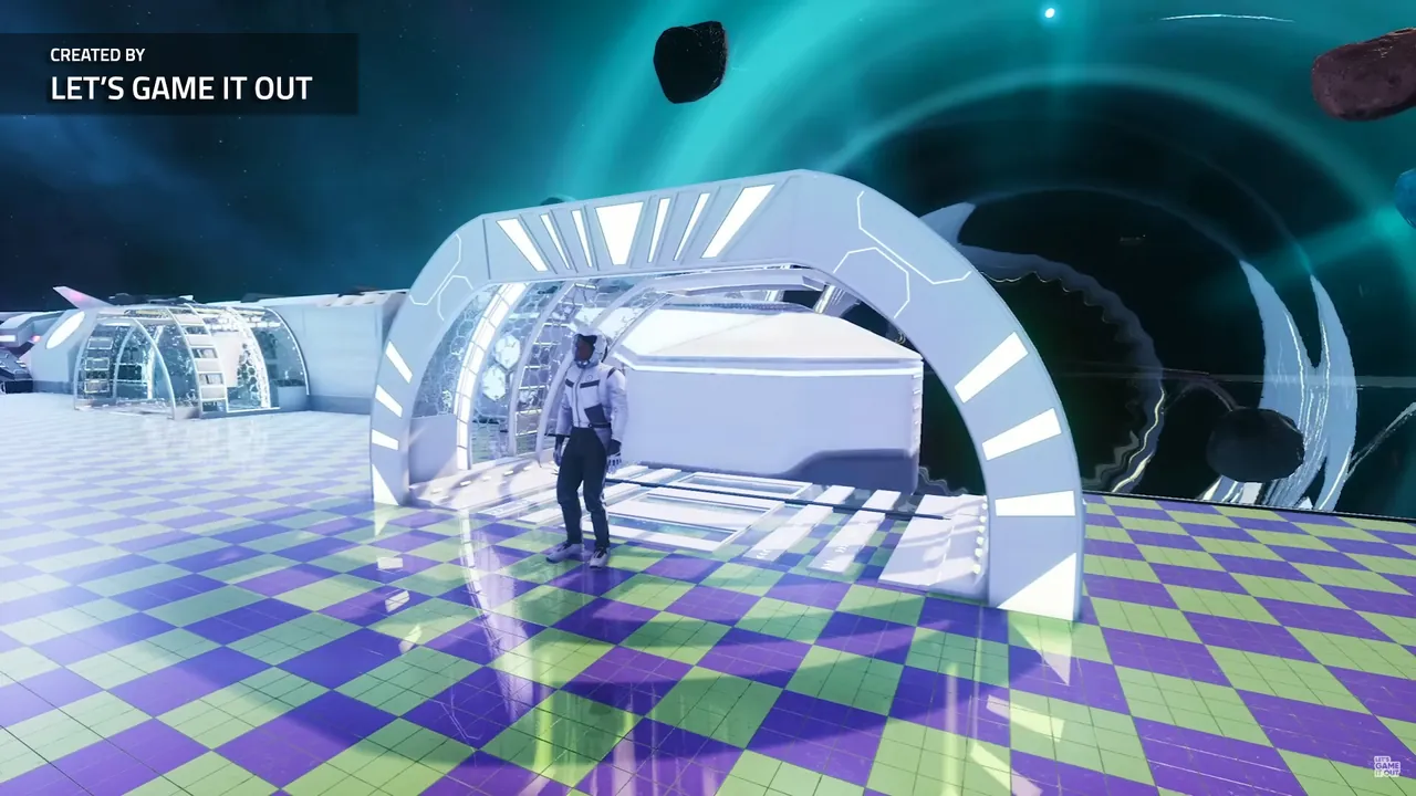 Astro Colony space station built in sandbox