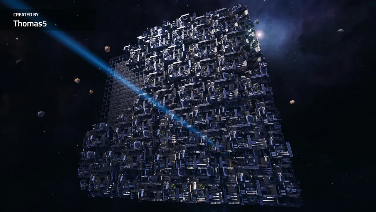 Astro Colony astronauts working inside a colony