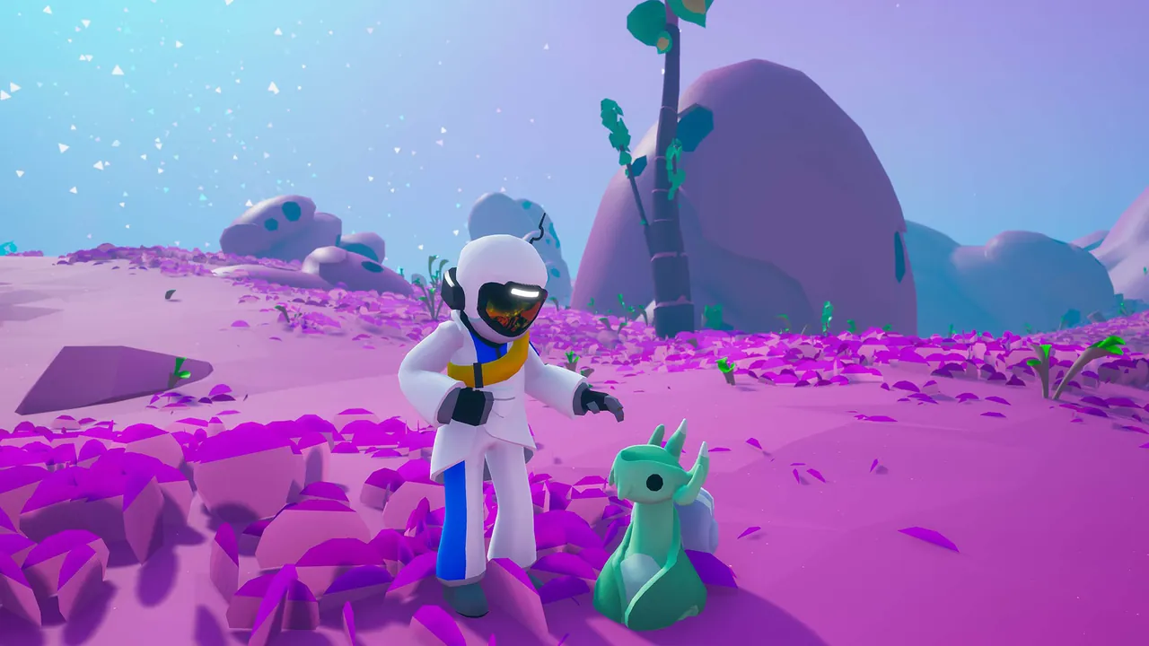Astroneer astronauts reshaping terrain together