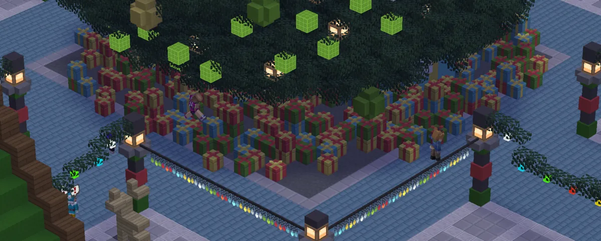Players building together in a ClassiCube world