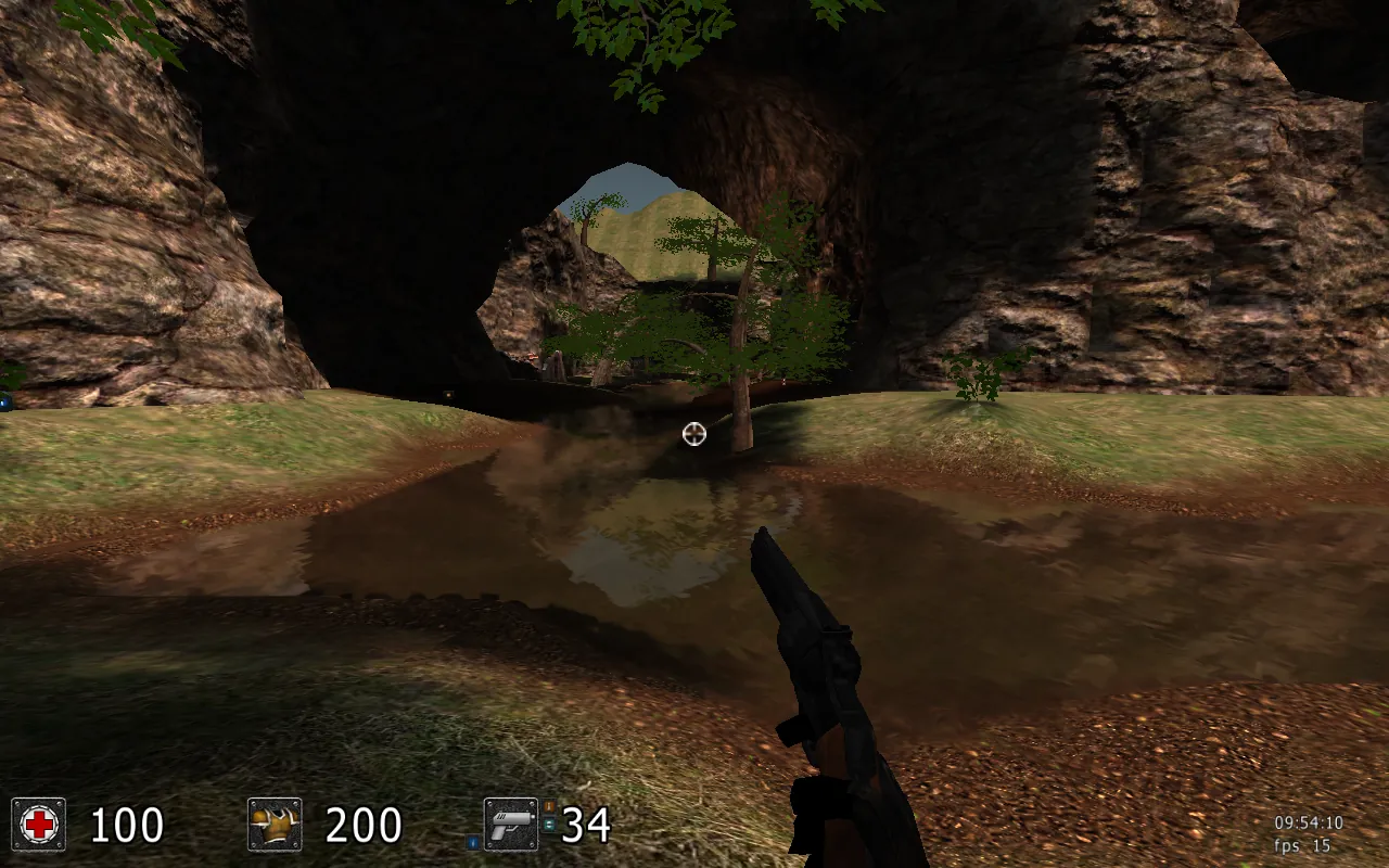 A Sauerbraten arena seen in game