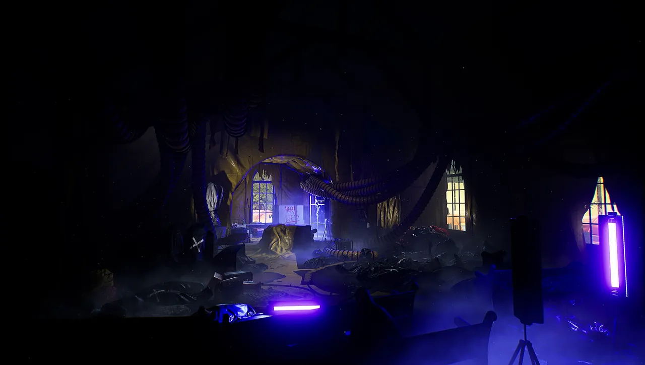 A Dead Matter survivor scavenging