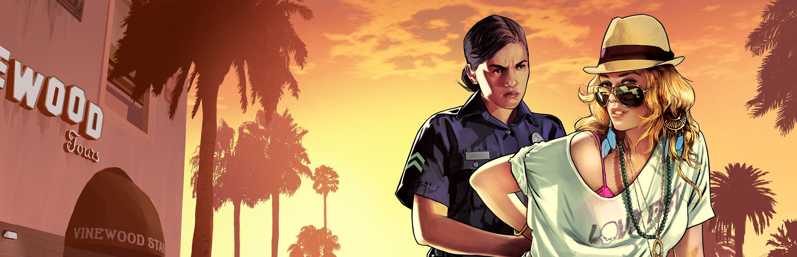 Grand Theft Auto V city streets
