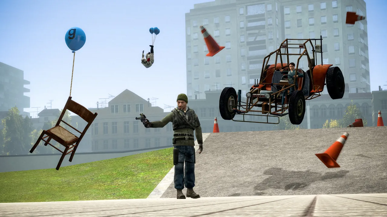 Garry's Mod, a physics sandbox on the Source engine