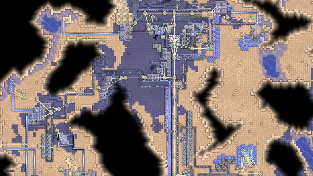 Mindustry units clashing between two bases