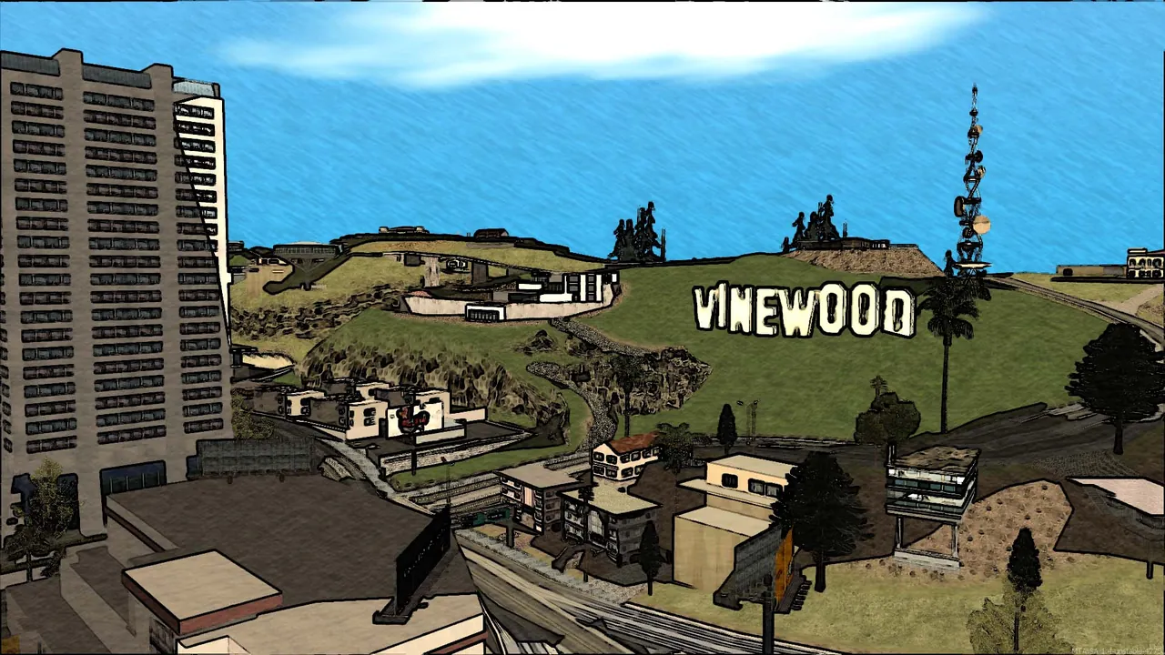 Multi Theft Auto players racing through San Andreas