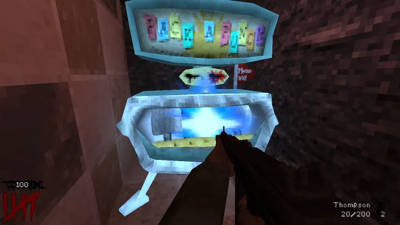 A dark, round based zombies map in Nazi Zombies: Portable