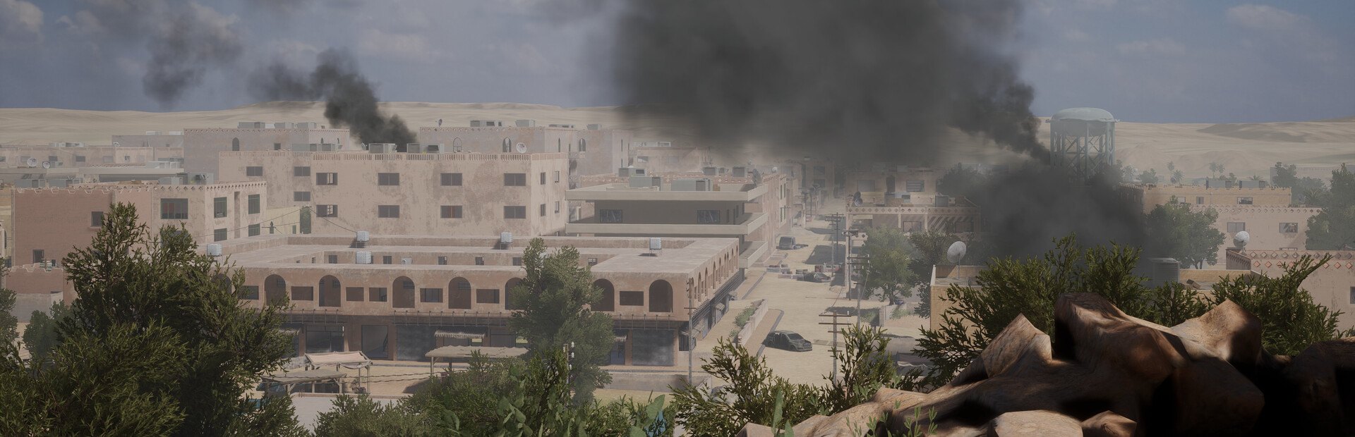 Harsh Doorstop firefight in a village