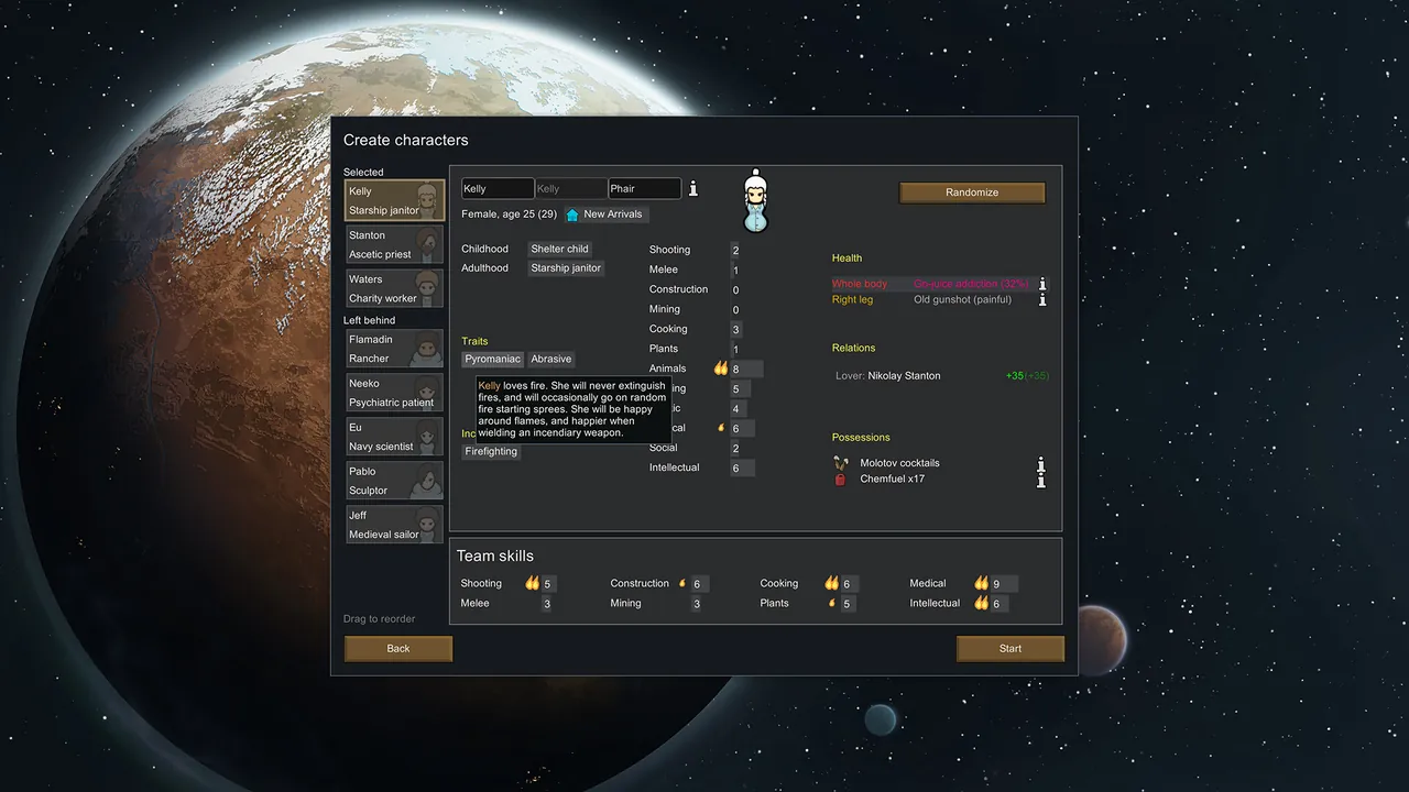 A RimWorld colony in a multiplayer game