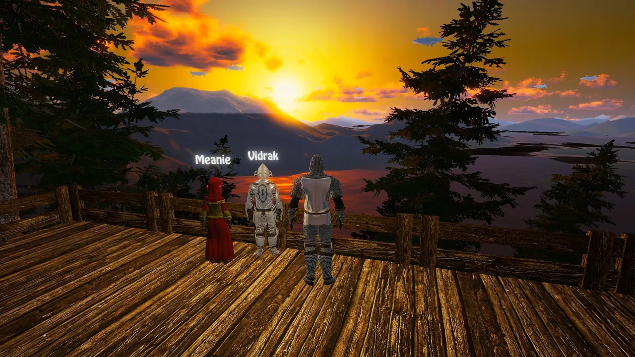 Solace Crafting players at a portal
