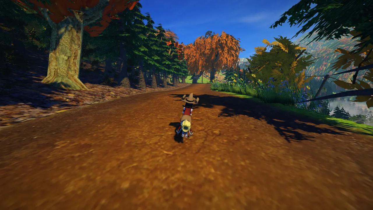 Karts racing on a colorful SuperTuxKart track