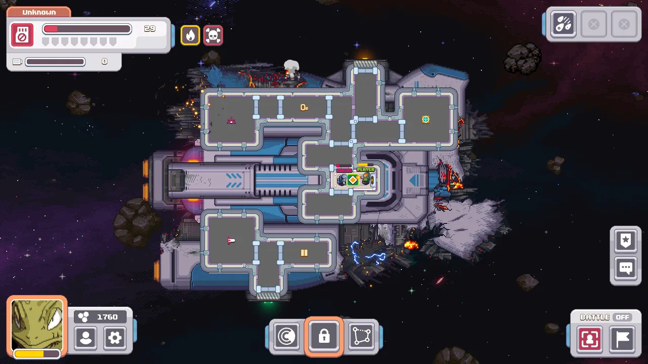 Tachyons ship interior with crew at stations